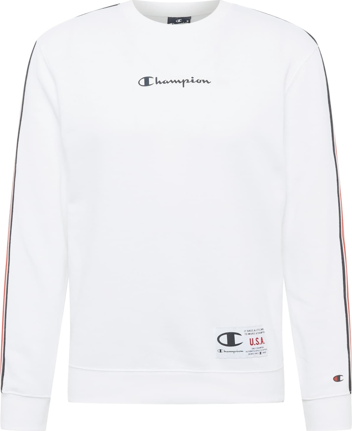 Champion Authentic Athletic Apparel Mikina bílá / námořnická modř / červená