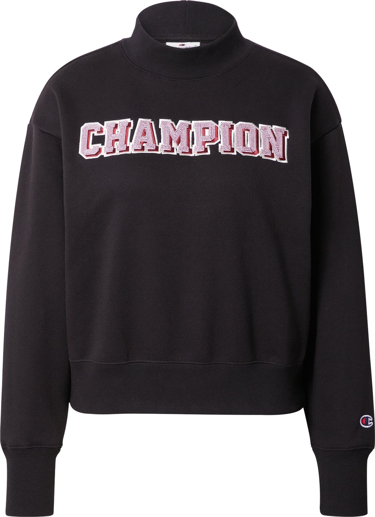 Champion Authentic Athletic Apparel Mikina černá / bílá / pink