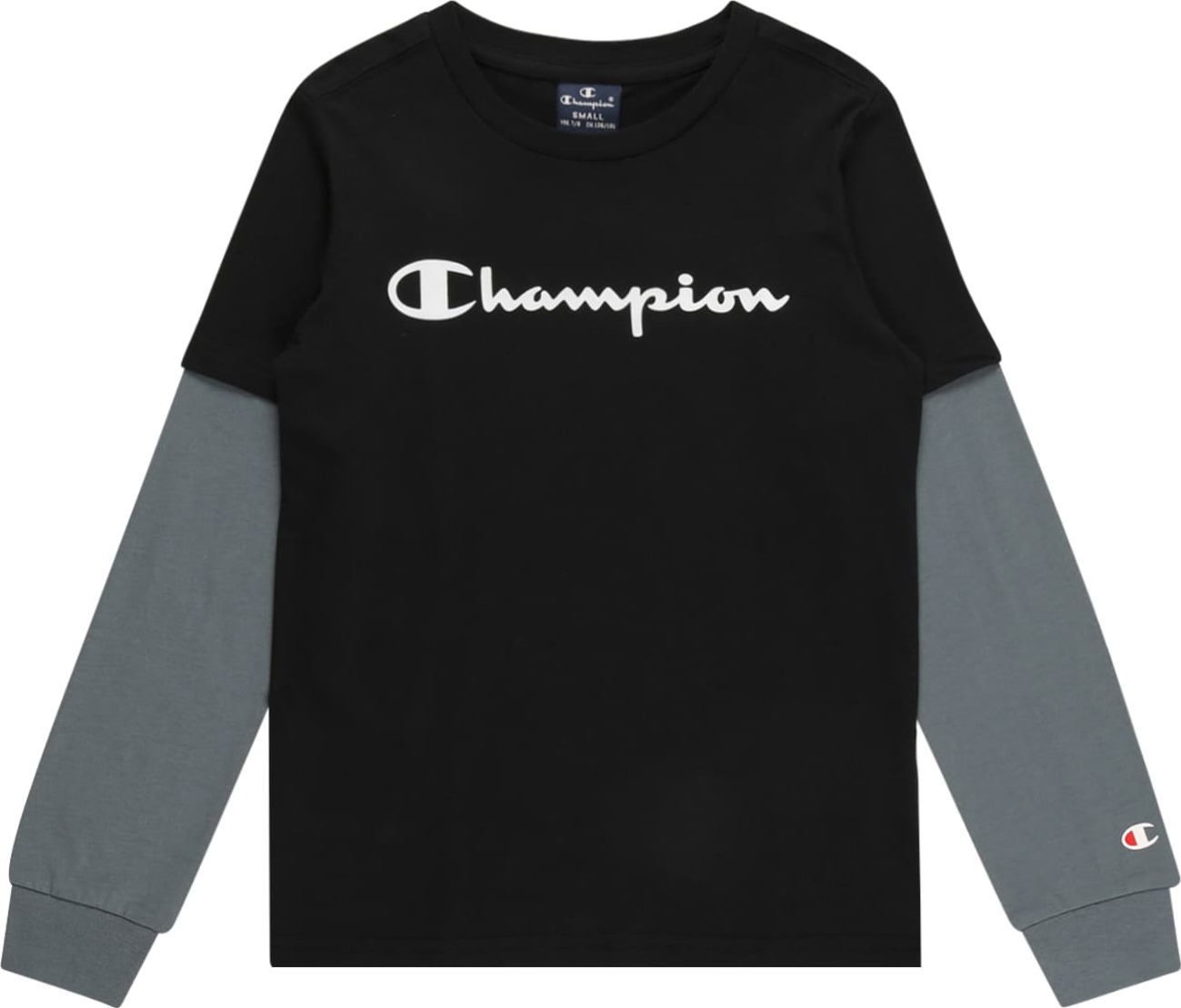 Champion Authentic Athletic Apparel Tričko černá / chladná modrá / bílá