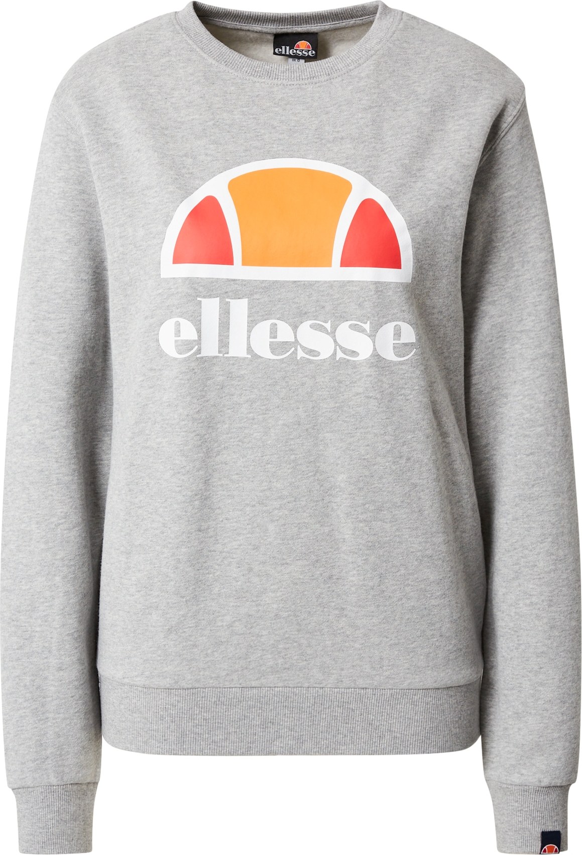 ELLESSE Sportovní mikina 'Corneo' šedý melír / bílá / oranžová / červená