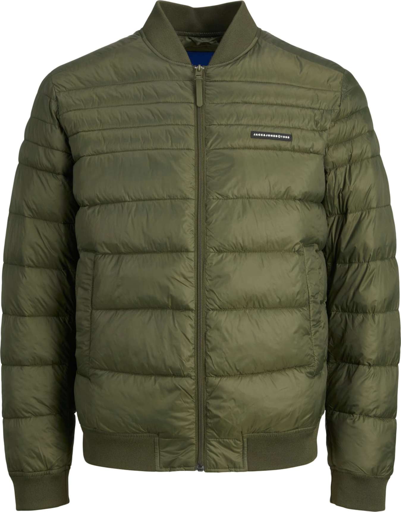 JACK & JONES Přechodná bunda 'JORHERO' khaki / černá / bílá