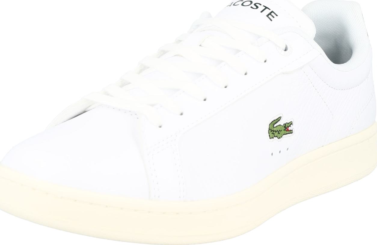 LACOSTE Tenisky 'CARNABY' bílá / zelená / červená / černá