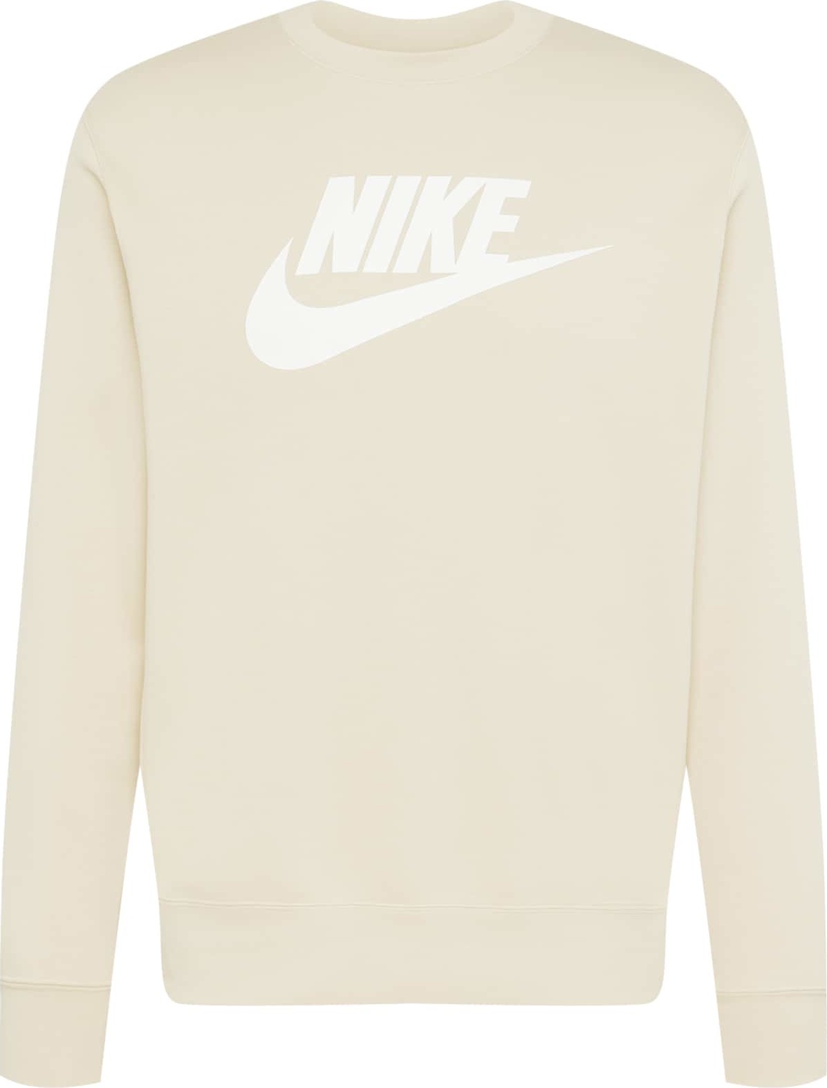 Nike Sportswear Mikina béžová / bílá