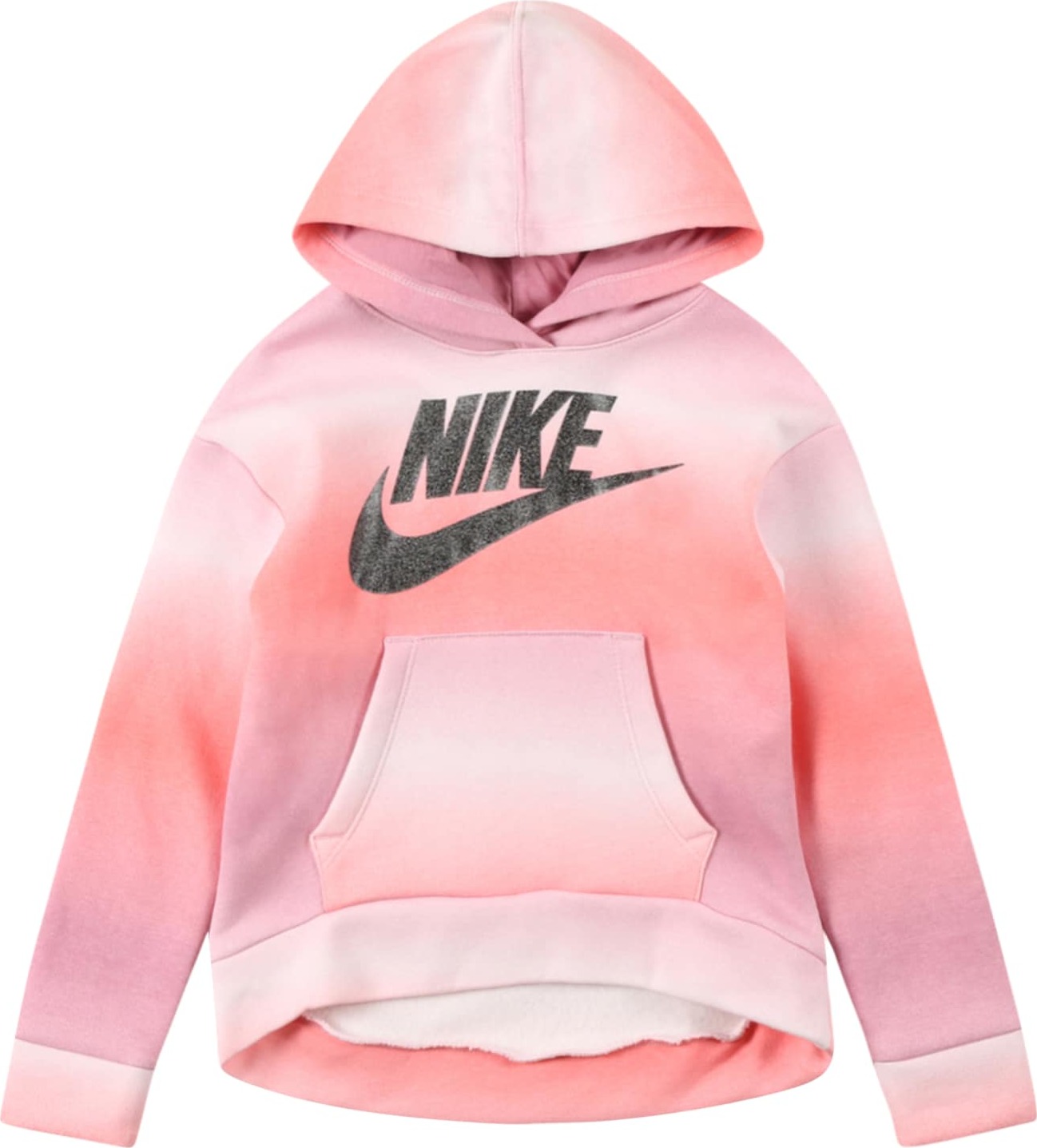 Nike Sportswear Mikina pink / černá / světle fialová / růžová