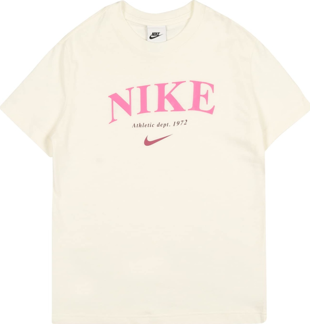 Nike Sportswear Tričko světle béžová / světle růžová / malinová