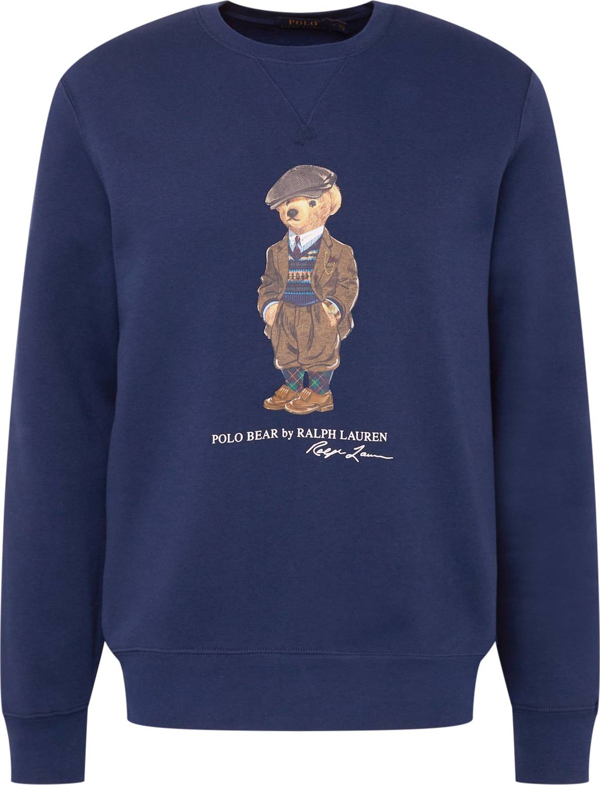 Polo Ralph Lauren Mikina námořnická modř / hnědá / světle hnědá