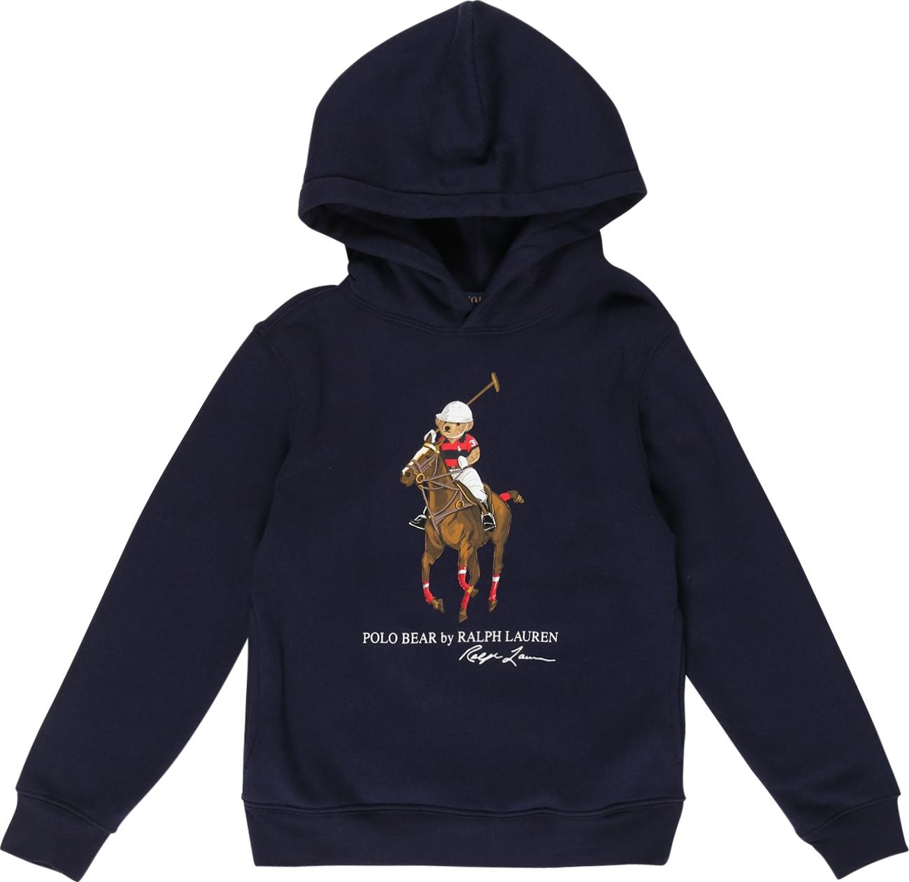 Polo Ralph Lauren Mikina námořnická modř / hnědá / bílá / červená