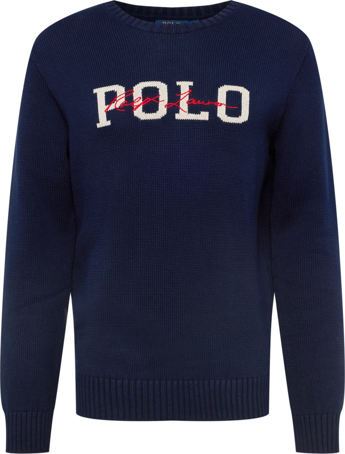 Polo Ralph Lauren Svetr námořnická modř / světle béžová / grenadina