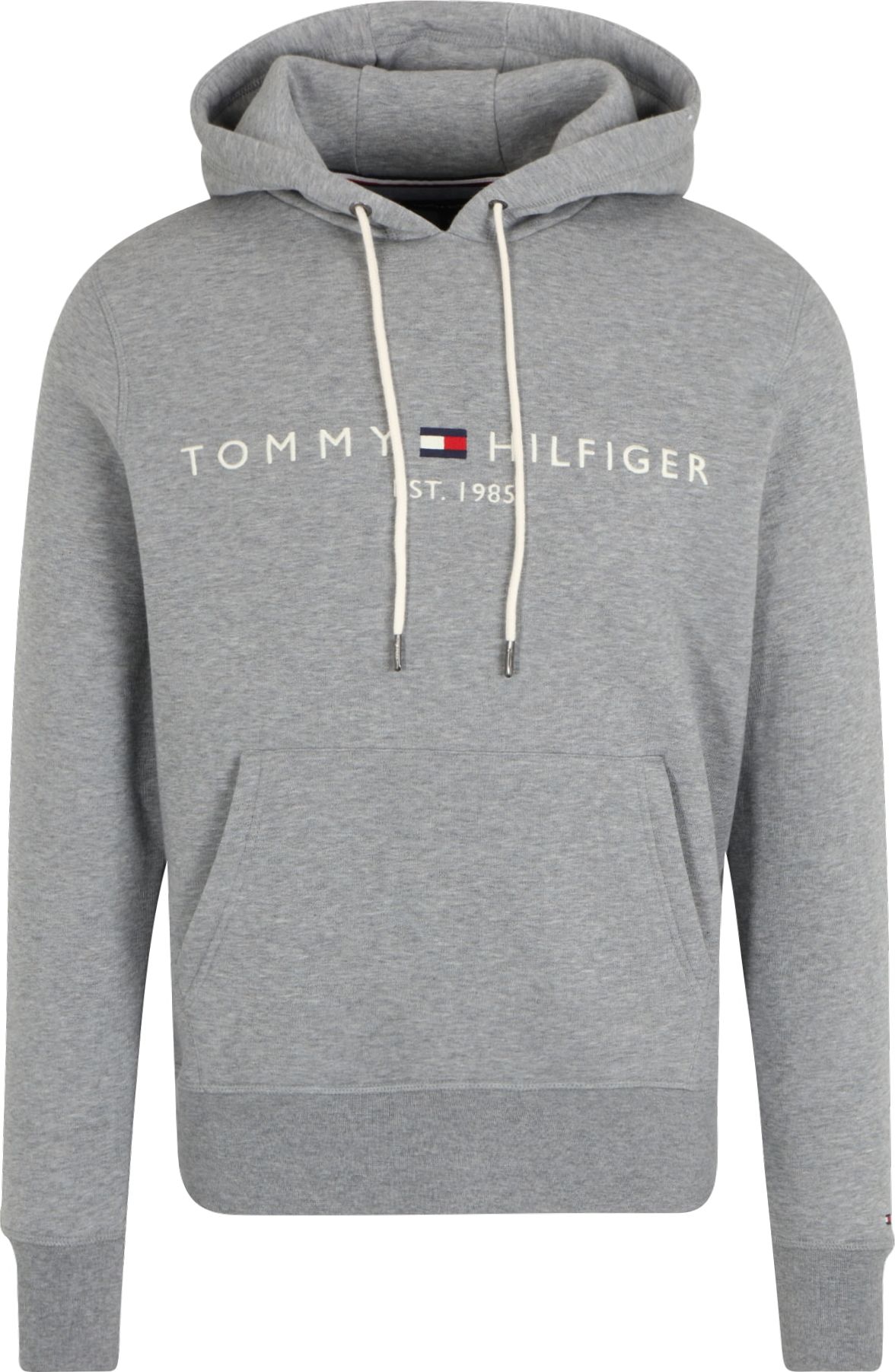 TOMMY HILFIGER Mikina bílá / červená / námořnická modř / šedá