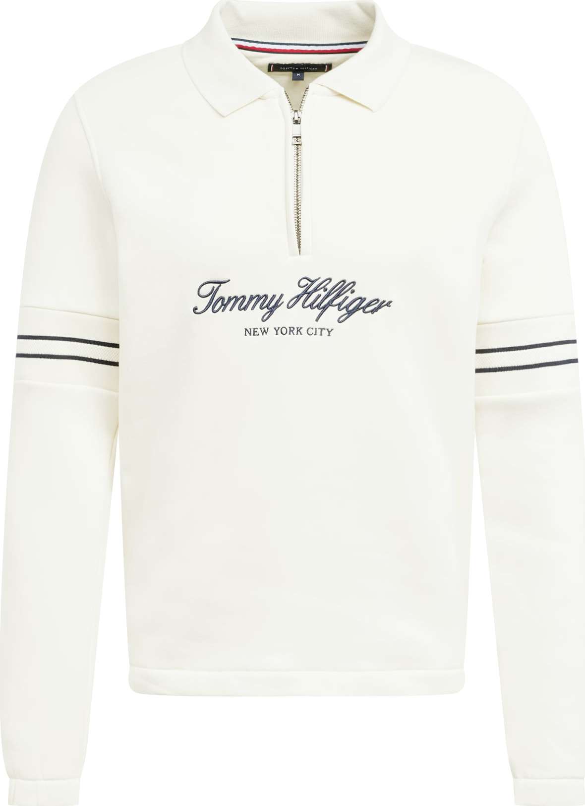 TOMMY HILFIGER Mikina černá / krémová