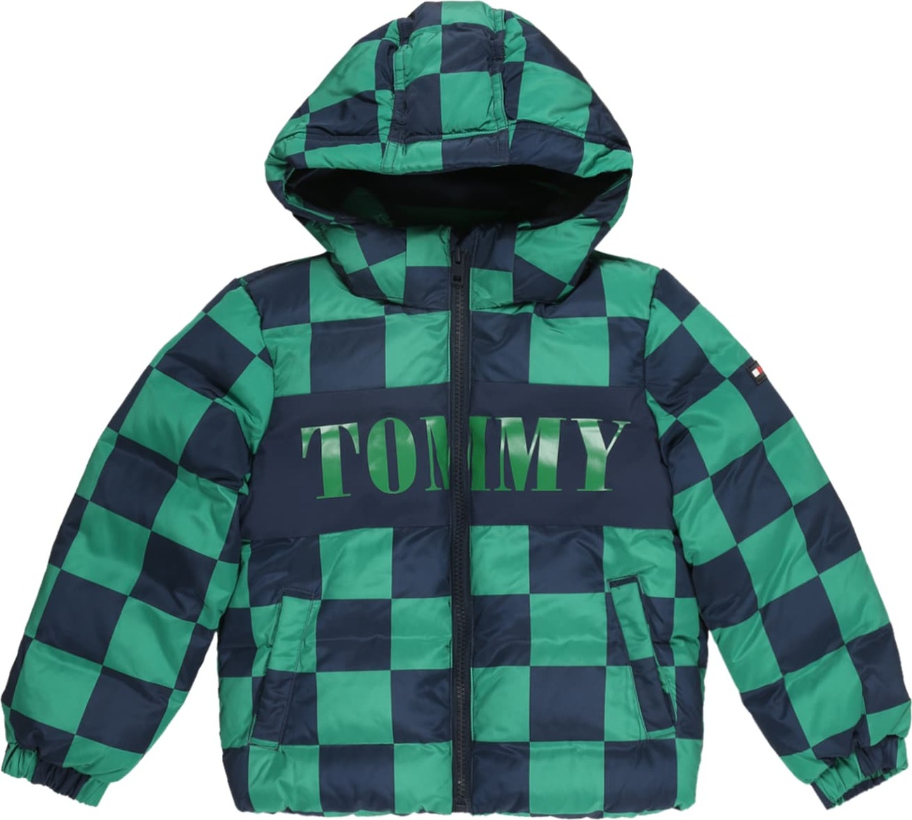 TOMMY HILFIGER Přechodná bunda zelená / námořnická modř