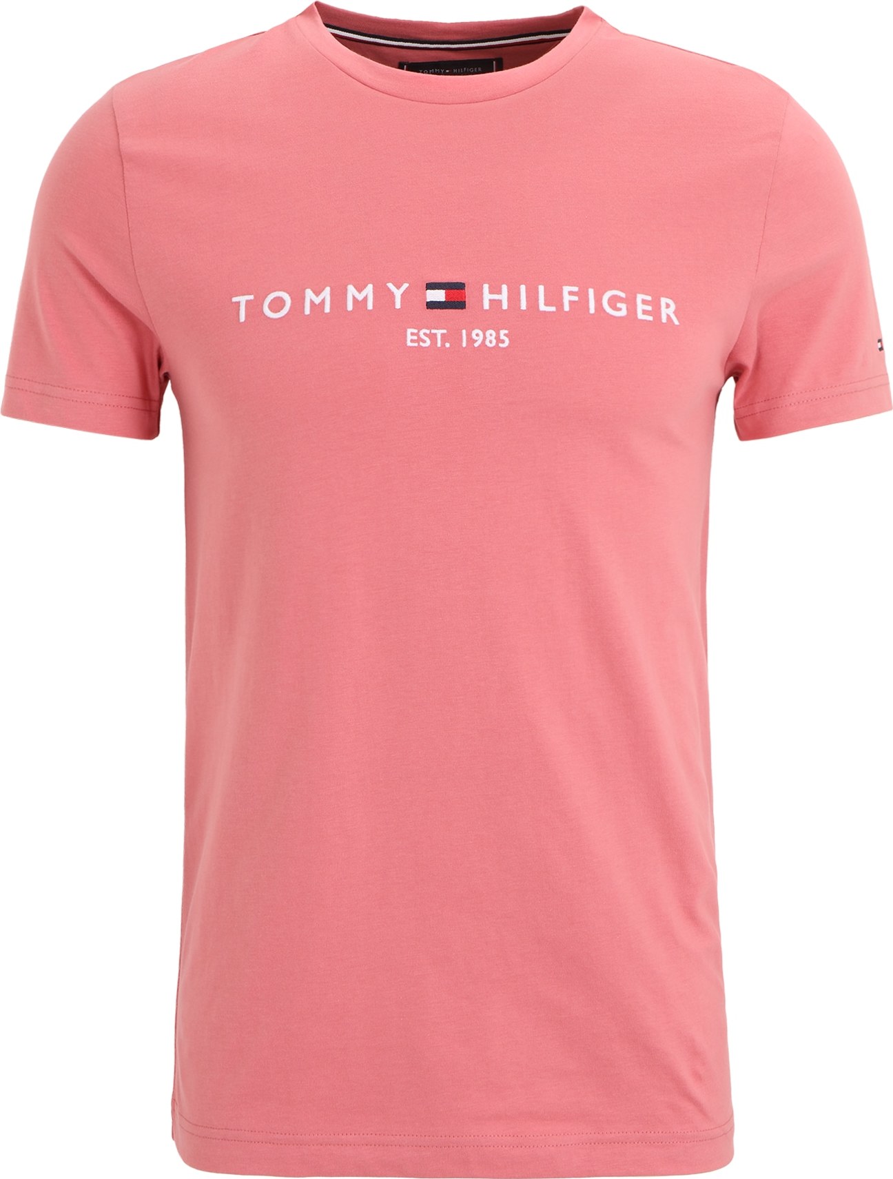 TOMMY HILFIGER Tričko fialová / bílá / námořnická modř / červená