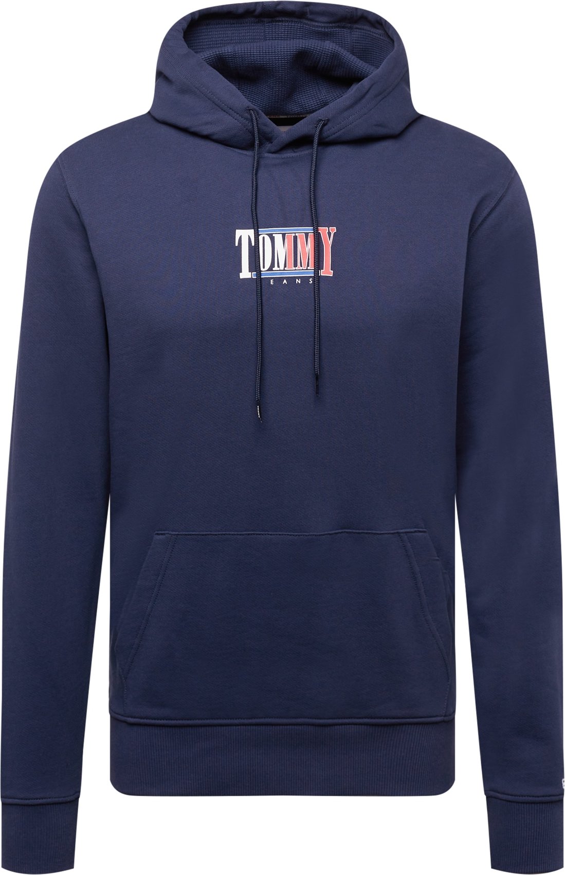 Tommy Jeans Mikina námořnická modř / bílá / červená