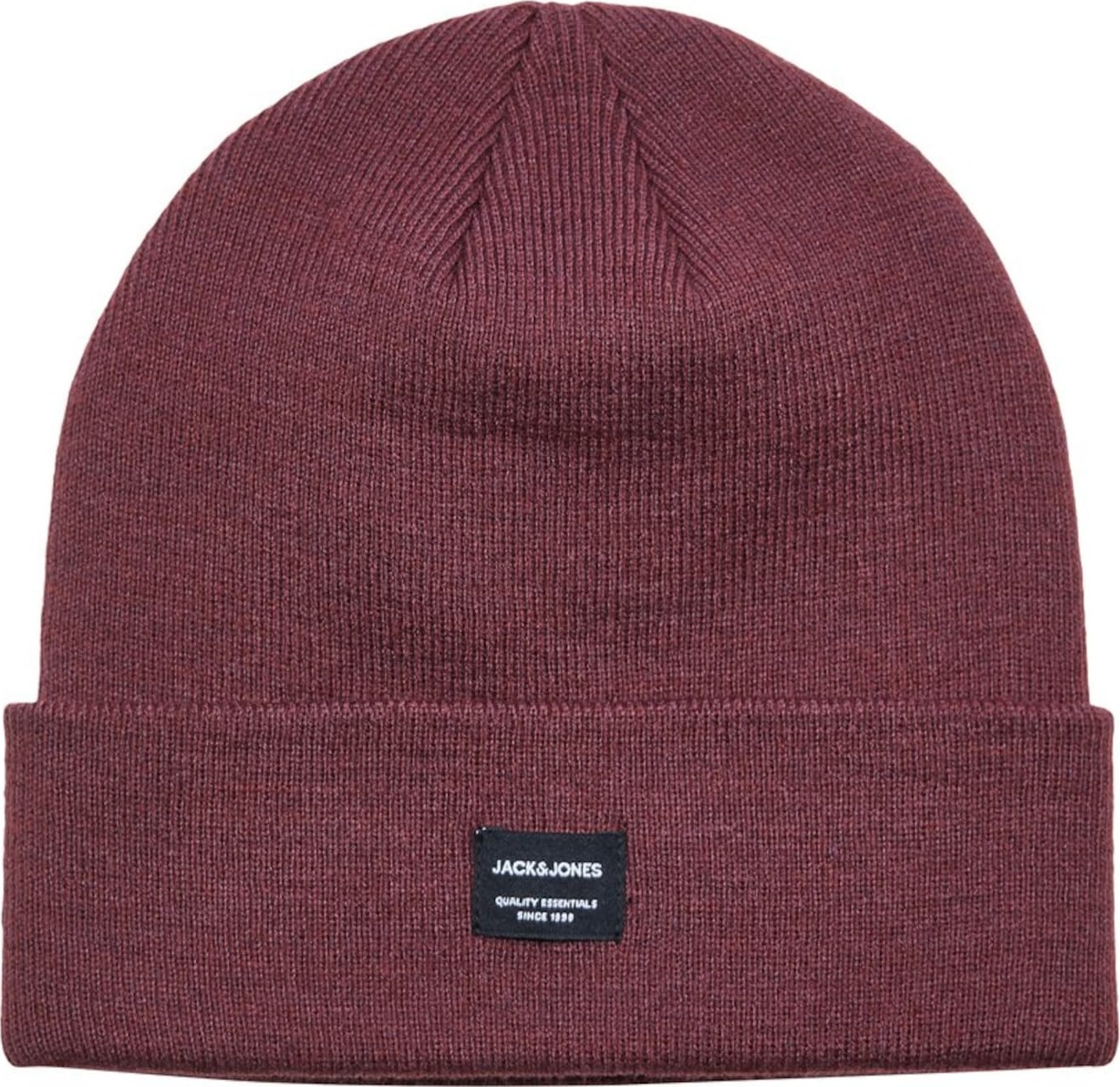 JACK & JONES Čepice burgundská červeň / černá