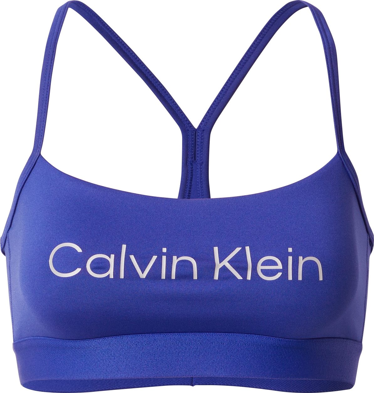 Calvin Klein Performance Sportovní podprsenka modrá / bílá