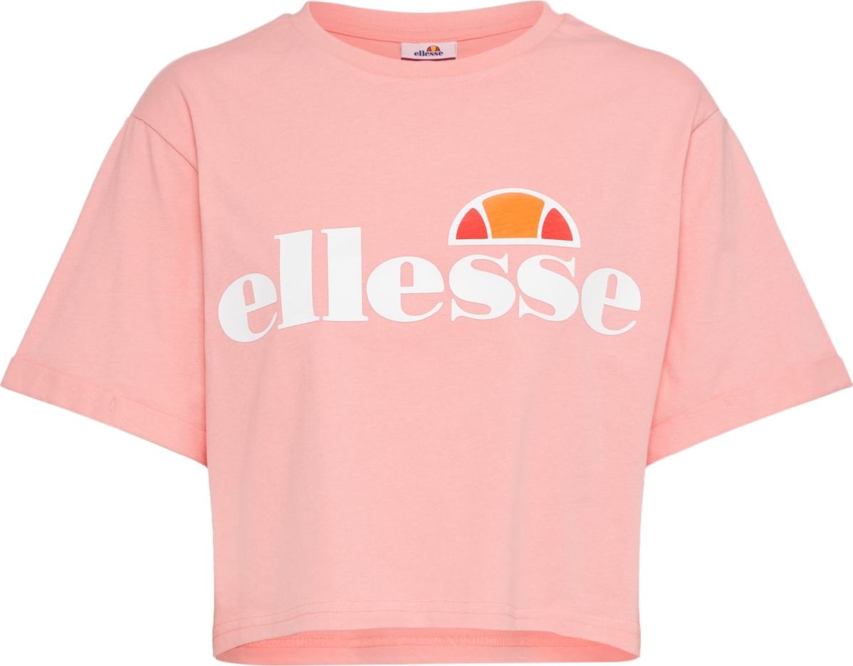 ELLESSE Tričko 'Alberta' oranžová / světle růžová / bílá