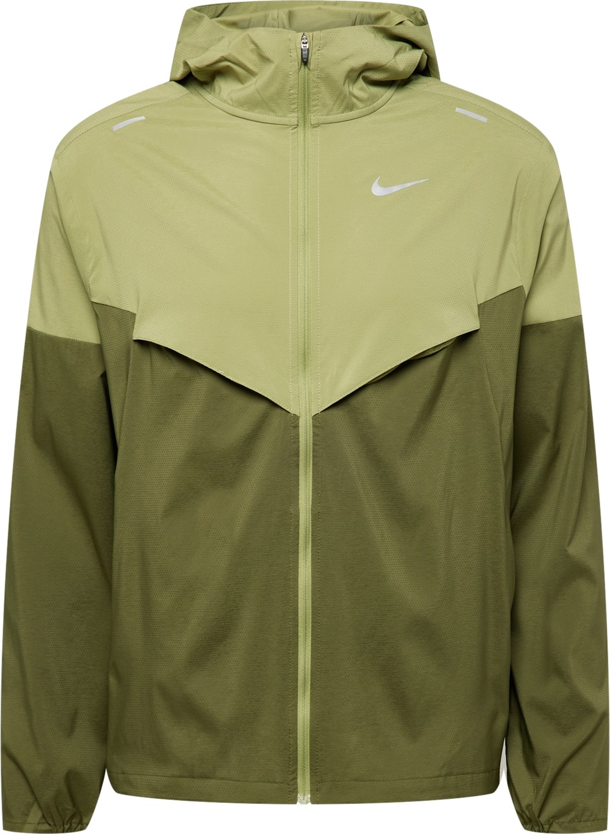 NIKE Sportovní bunda šedá / zelená / světle zelená