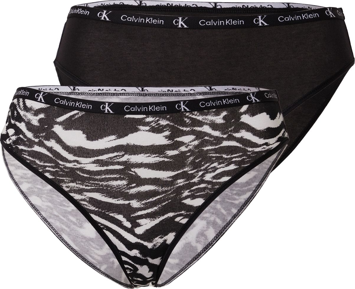 Calvin Klein Underwear Kalhotky černá / bílá