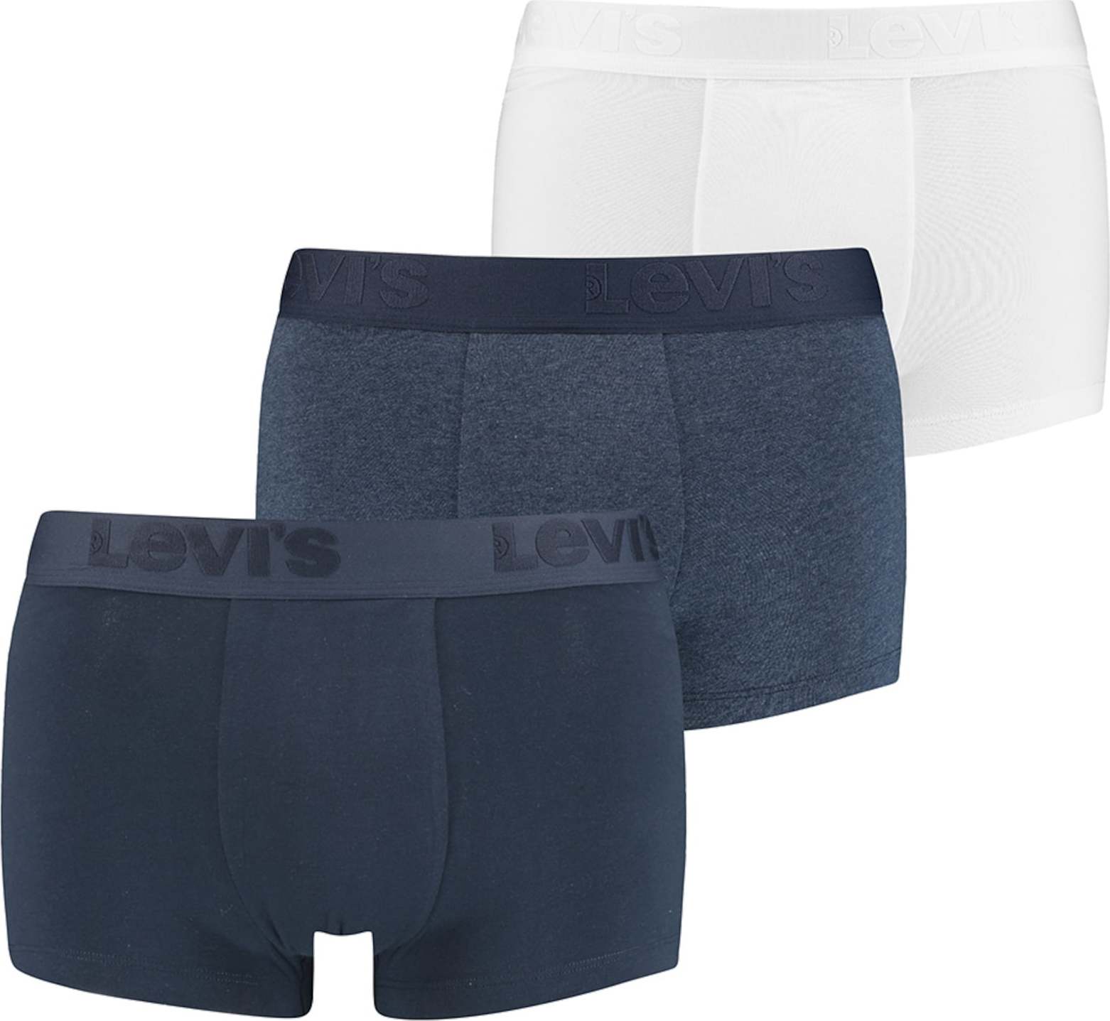 LEVI'S Boxerky tmavě modrá / modrý melír / bílá