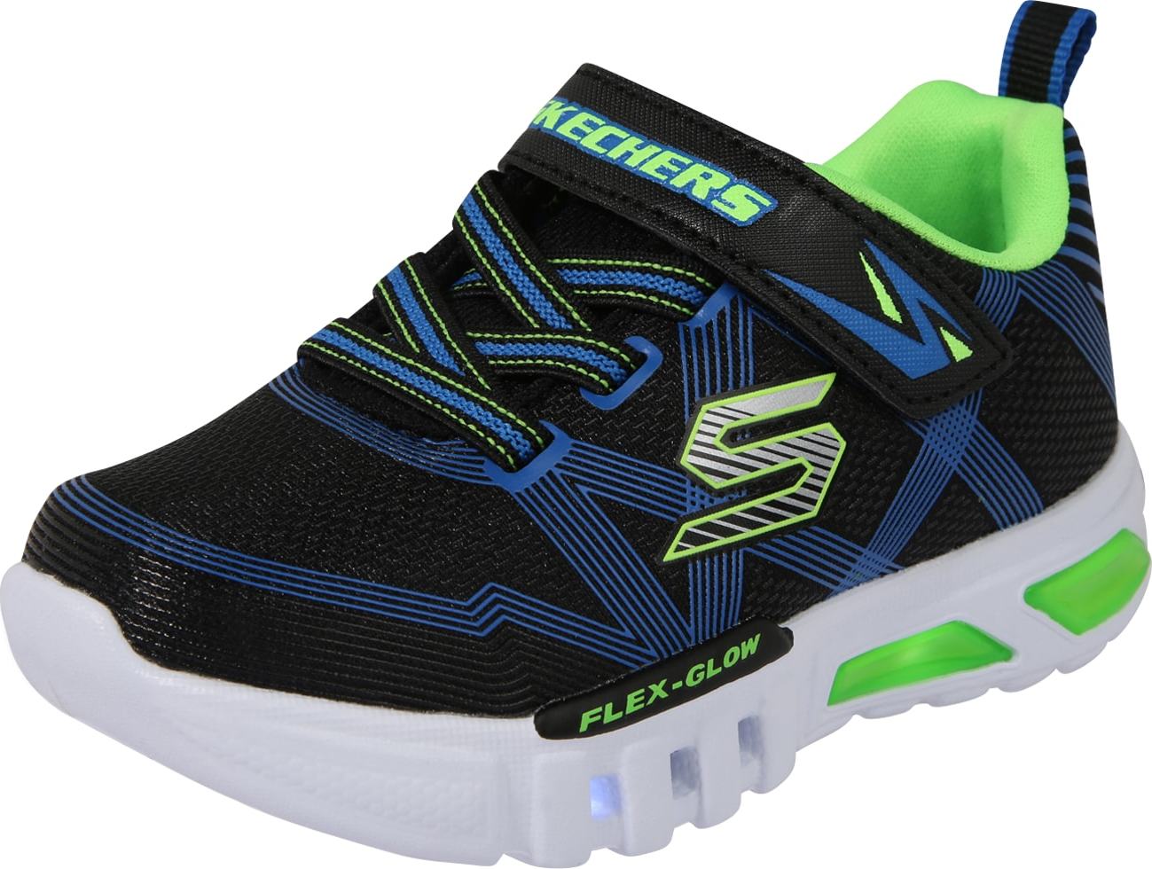 SKECHERS Tenisky 'FLEX-GLOW' námořnická modř / černá