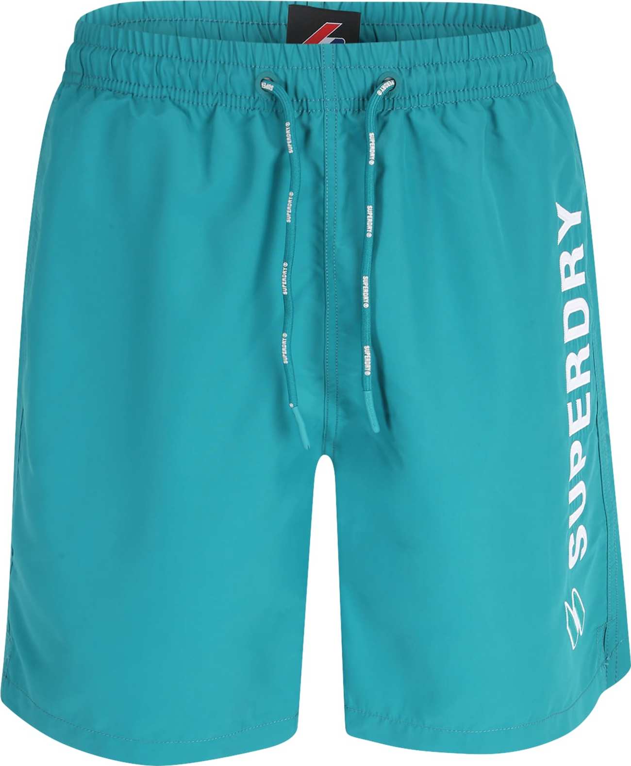 Superdry Plavecké šortky nefritová / bílá